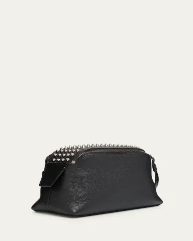 Christian Louboutin Men's Funky Leather Empire Spikes Travel Pouch | Thumbnail 3