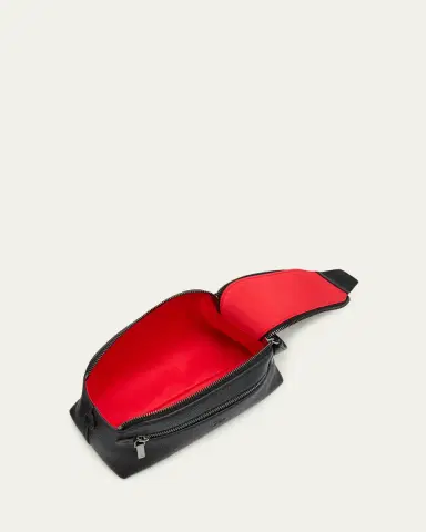 Christian Louboutin Men's Funky Leather Empire Spikes Travel Pouch | Thumbnail 4