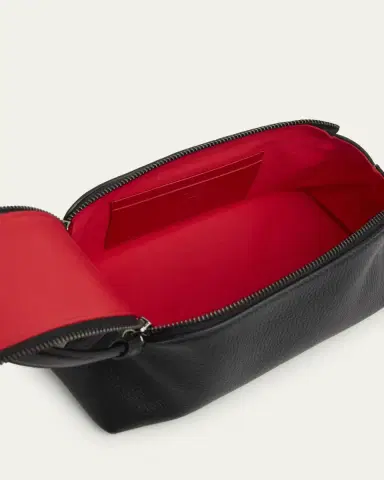 Christian Louboutin Men's Funky Leather Empire Spikes Travel Pouch | Thumbnail 6