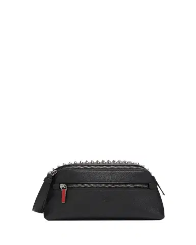 Christian Louboutin Men's Funky Leather Empire Spikes Travel Pouch | Thumbnail 1