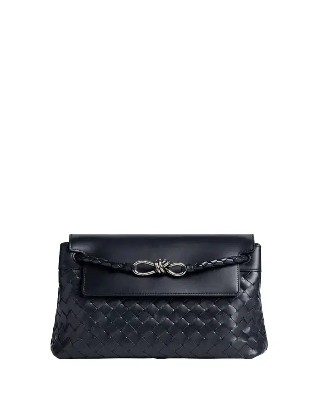 Bottega Veneta Men's Small Andiamo Leather Messenger Bag
