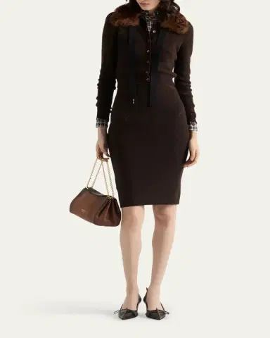 Prada Cashmere Pencil Skirt | Thumbnail 2