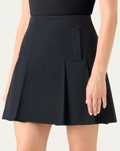 Akris punto Pleated Mini Quilt Skirt | Thumbnail 4 Akris punto Pleated Mini Quilt Skirt | Thumbnail 4