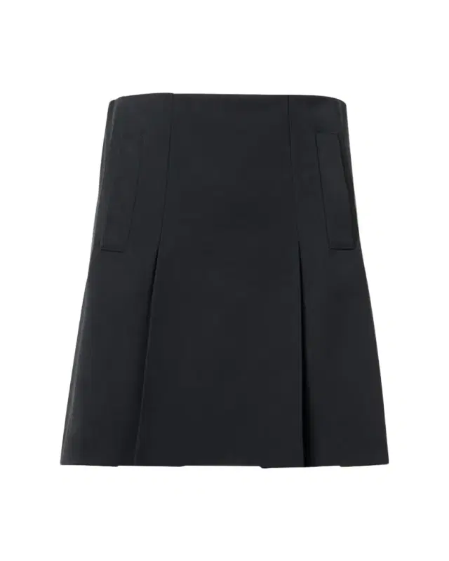 Pleated Mini Quilt Skirt