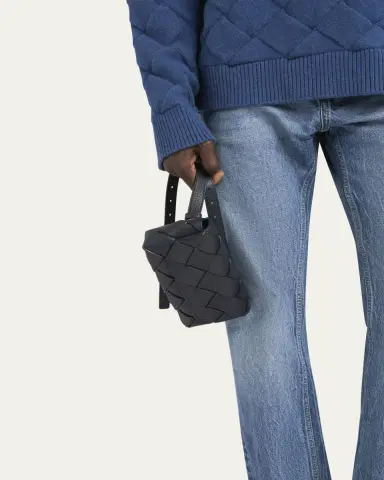 Bottega Veneta Men's Diago Intreccio Leather Belt Bag | Thumbnail 2 Bottega Veneta Men's Diago Intreccio Leather Belt Bag | Thumbnail 2