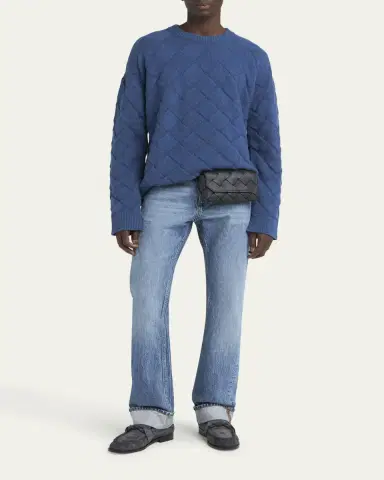 Bottega Veneta Men's Diago Intreccio Leather Belt Bag | Thumbnail 5 Bottega Veneta Men's Diago Intreccio Leather Belt Bag | Thumbnail 5