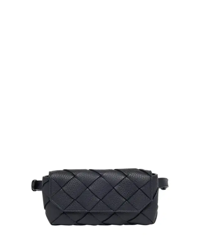 Men's Diago Intreccio Leather Belt Bag Men's Diago Intreccio Leather Belt Bag