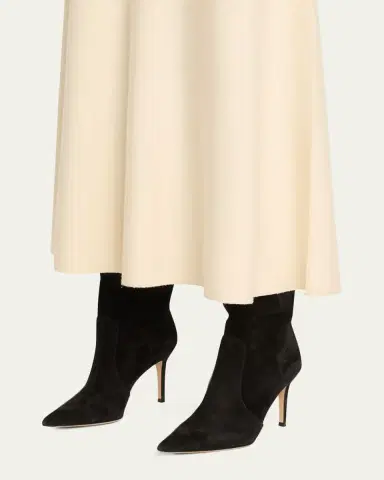 Gianvito Rossi Hansen Suede Pointed-Toe Knee Boots | Thumbnail 11