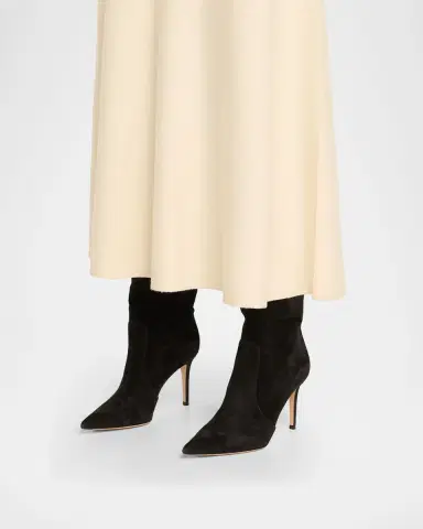Gianvito Rossi Hansen Suede Pointed-Toe Knee Boots | Thumbnail 12
