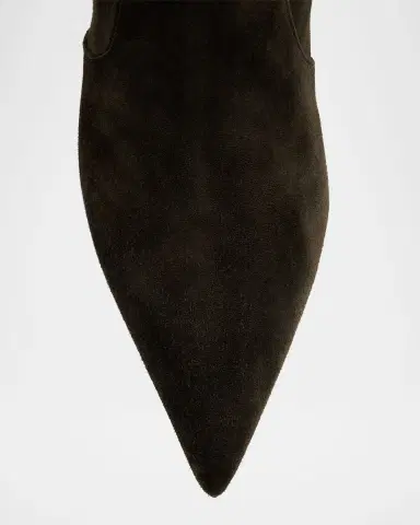 Gianvito Rossi Hansen Suede Pointed-Toe Knee Boots | Thumbnail 31