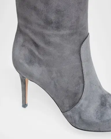 Gianvito Rossi Hansen Suede Pointed-Toe Knee Boots | Thumbnail 34