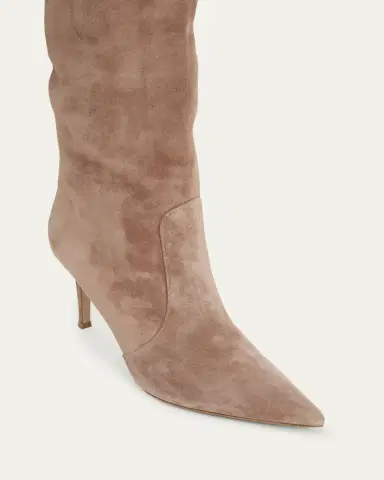 Gianvito Rossi Hansen Suede Pointed-Toe Knee Boots | Thumbnail 5