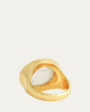 Anabel Aram Jewelry Pegasus Mother-of-Pearl Coin Signet Ring | Thumbnail 5
