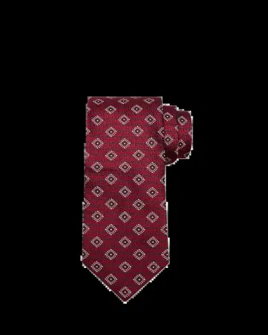 Brunello Cucinelli Men's Geometric Tile Jacquard Silk and Cotton Tie | Thumbnail 2