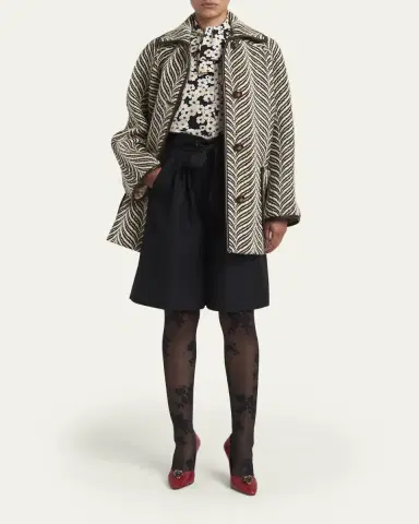 Valentino Garavani Daisy-Print Silk Neck-Scarf Blouse | Thumbnail 2 Valentino Garavani Daisy-Print Silk Neck-Scarf Blouse | Thumbnail 2