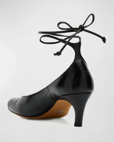 Proenza Schouler Uma Leather Ankle-Tie Pumps | Thumbnail 3 Proenza Schouler Uma Leather Ankle-Tie Pumps | Thumbnail 3