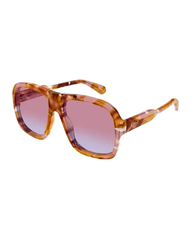 Gayia 58mm Acetate Semi-Shield Sunglasses