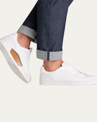 Magnanni Men's Amadeo Tumbled Leather Low-Top Sneakers | Thumbnail 2 Magnanni Men's Amadeo Tumbled Leather Low-Top Sneakers | Thumbnail 2
