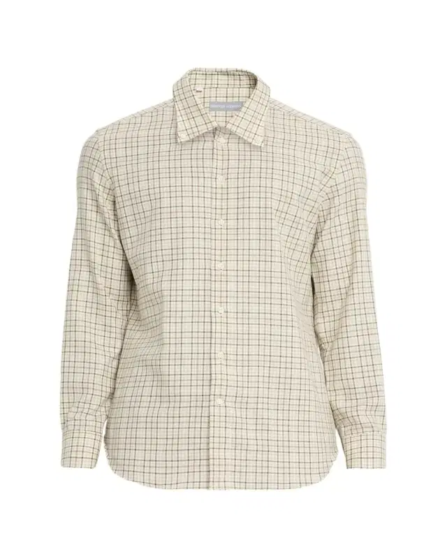 Men's Cotton Check Classic Fit Button-Down Shirt