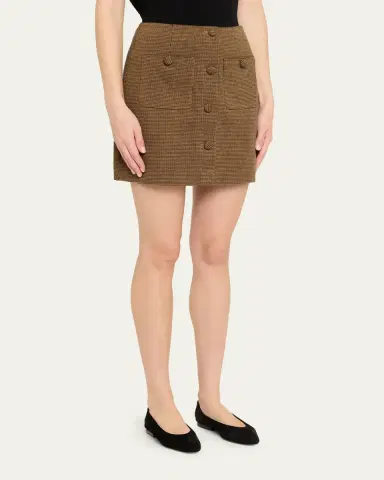 Diane von Furstenberg Waverly Houndstooth Knit Mini Skirt | Thumbnail 4 Diane von Furstenberg Waverly Houndstooth Knit Mini Skirt | Thumbnail 4
