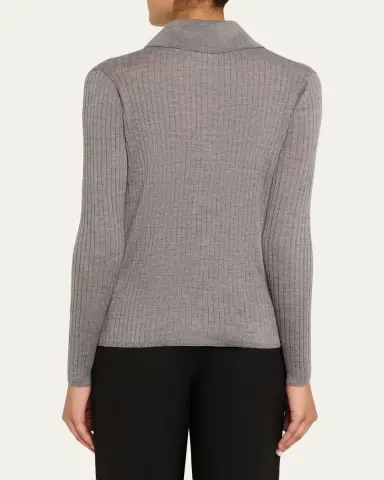 A.L.C. Alex Long-Sleeve Ribbed Wool Top | Thumbnail 3 A.L.C. Alex Long-Sleeve Ribbed Wool Top | Thumbnail 3