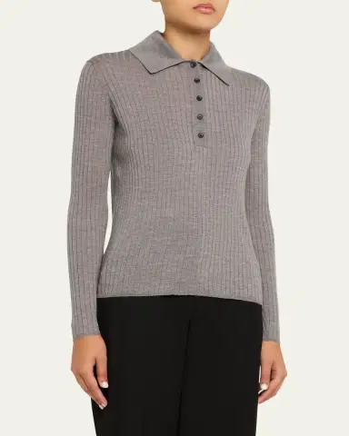 A.L.C. Alex Long-Sleeve Ribbed Wool Top | Thumbnail 4 A.L.C. Alex Long-Sleeve Ribbed Wool Top | Thumbnail 4