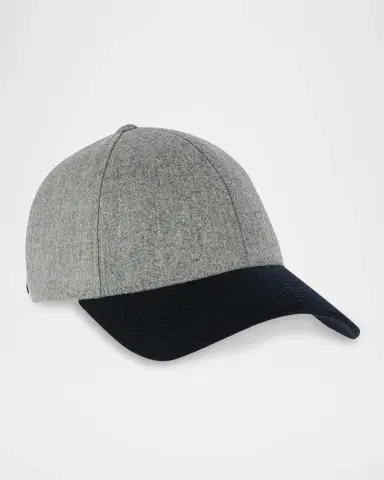 Varsity Headwear Men's Virgin Wool Mid Profile 6-Panel Baseball Cap | Thumbnail 3