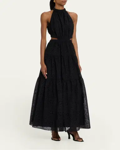 Ramy Brook Claudia Embroidered Cutout Maxi Dress | Thumbnail 2