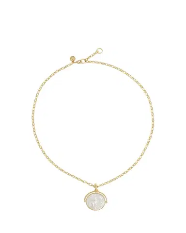 Anabel Aram Jewelry Pegasus Mother-of-Pearl Coin Pendant Necklace | Thumbnail 1 Anabel Aram Jewelry Pegasus Mother-of-Pearl Coin Pendant Necklace | Thumbnail 1
