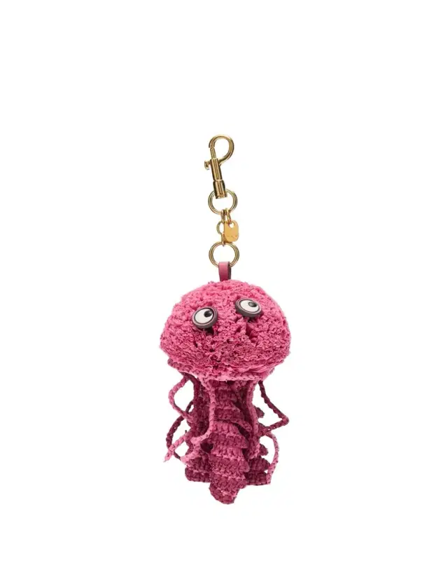 Raffia Jellyfish Bag Charm