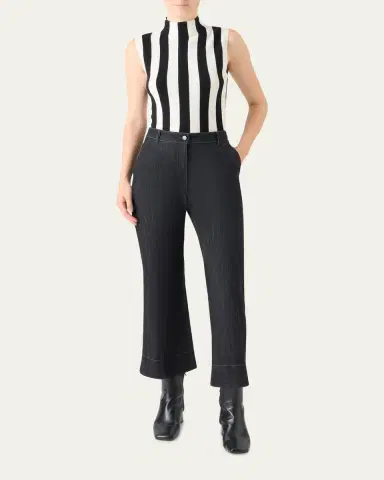 Akris punto Vertical Stripe Merino Knit Top | Thumbnail 2