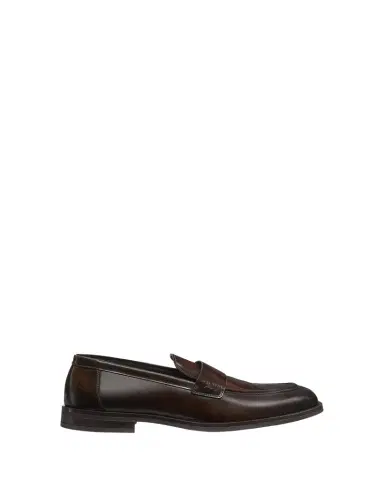 Stuart Weitzman Men's Club Brushed Leather Slip-On Loafers | Thumbnail 1