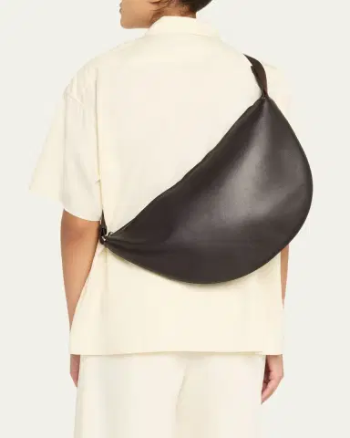 THE ROW Men's Crescent Leather Crossbody Bag | Thumbnail 2