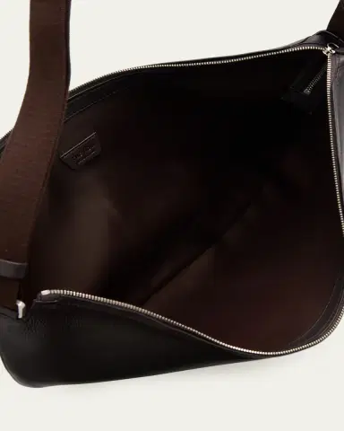 THE ROW Men's Crescent Leather Crossbody Bag | Thumbnail 4