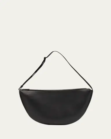 THE ROW Men's Crescent Leather Crossbody Bag | Thumbnail 6