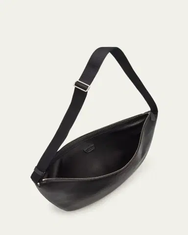 THE ROW Men's Crescent Leather Crossbody Bag | Thumbnail 9