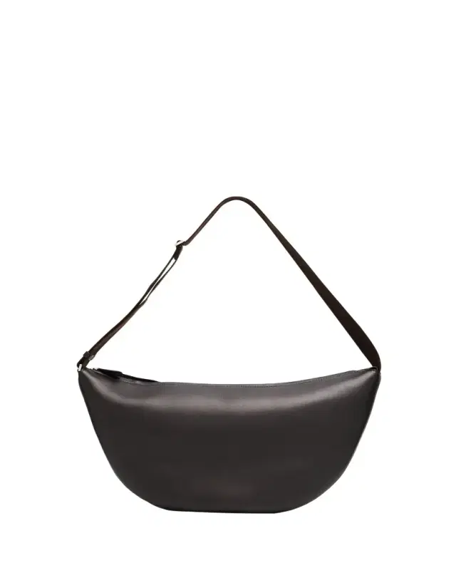 Men's Crescent Leather Crossbody Bag