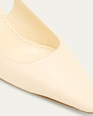 Manolo Blahnik Teutamospla Leather Slingback Pumps | Thumbnail 3