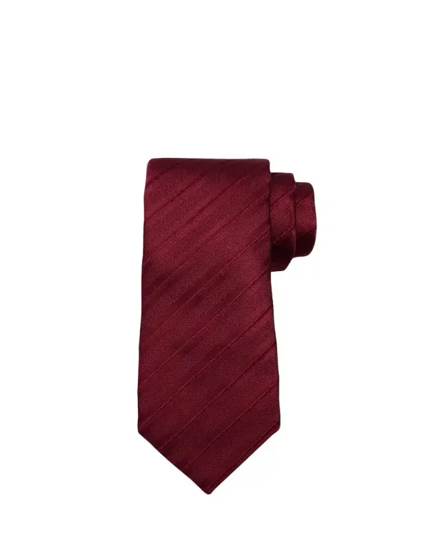 Men's Regimental Stripe Silk and Cotton Tie