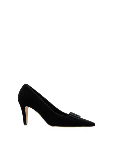 Manolo Blahnik Readorhi Velvet Bow Pumps | Thumbnail 1 Manolo Blahnik Readorhi Velvet Bow Pumps | Thumbnail 1