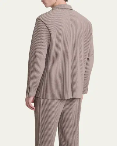 Homme Plissé Issey Miyake Men's Pleated Single-Breasted Sport Coat | Thumbnail 3 Homme Plissé Issey Miyake Men's Pleated Single-Breasted Sport Coat | Thumbnail 3