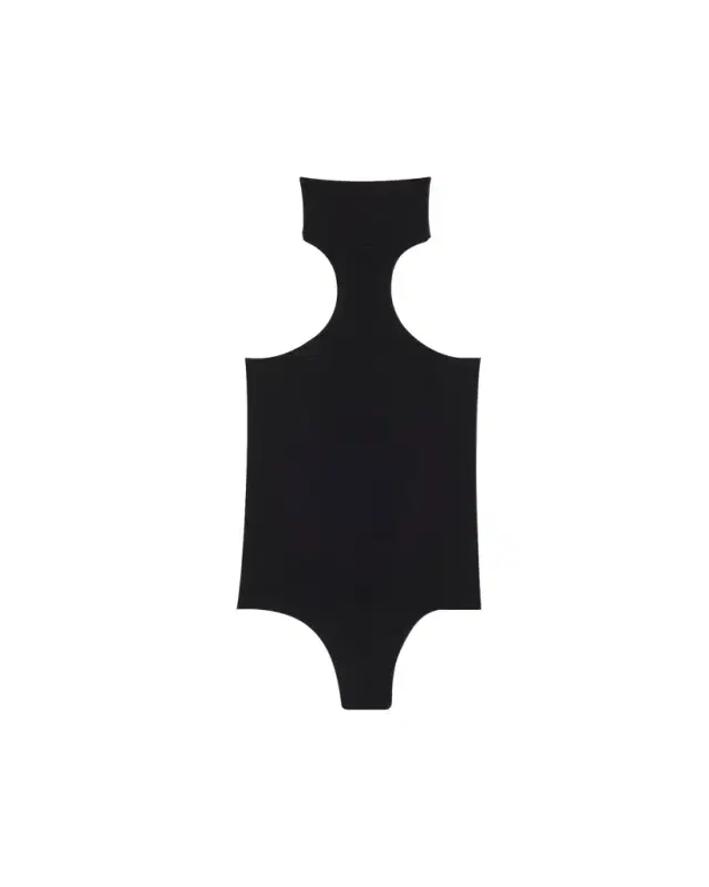 Ballet Racer Turtleneck Microfiber Bodysuit