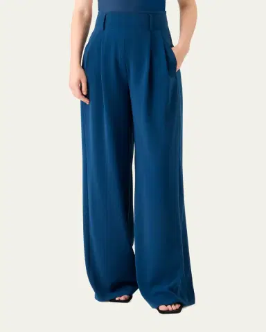 Akris punto Florina High-Rise Pleated Crepe Wide-Leg Pants | Thumbnail 4 Akris punto Florina High-Rise Pleated Crepe Wide-Leg Pants | Thumbnail 4