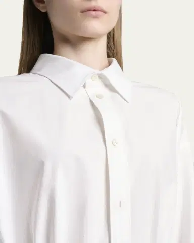 Balenciaga Hourglass Poplin Mini Shirtdress | Thumbnail 5 Balenciaga Hourglass Poplin Mini Shirtdress | Thumbnail 5