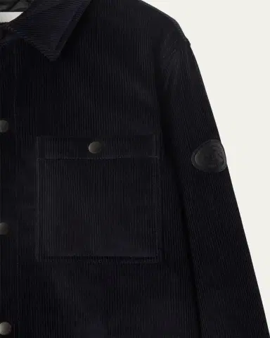 Burberry Men's Corduroy Knight Stamp Chore Jacket | Thumbnail 2