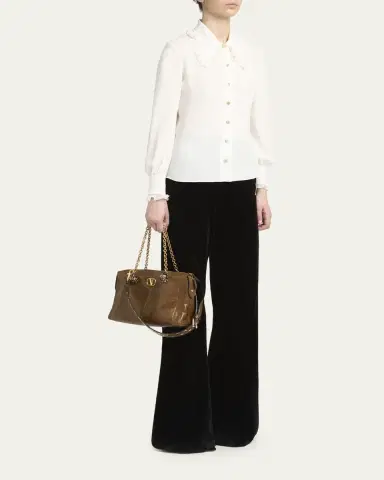 Valentino Garavani Panthea Medium Patchwork Chevron Shoulder Bag | Thumbnail 5