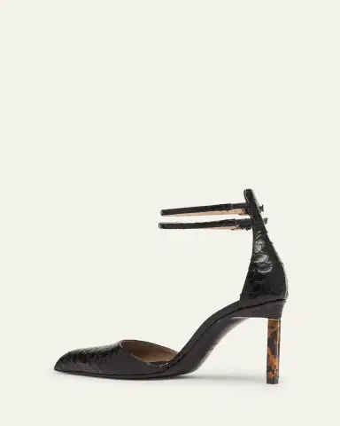 Tom Ford Python Stamped Leather Double Ankle Strap Pumps | Thumbnail 4 Tom Ford Python Stamped Leather Double Ankle Strap Pumps | Thumbnail 4