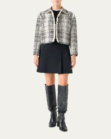 Akris punto Textured Raw Cotton Denim Jacket | Thumbnail 2