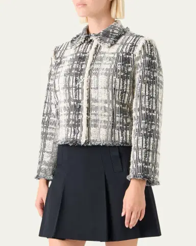 Akris punto Textured Raw Cotton Denim Jacket | Thumbnail 4