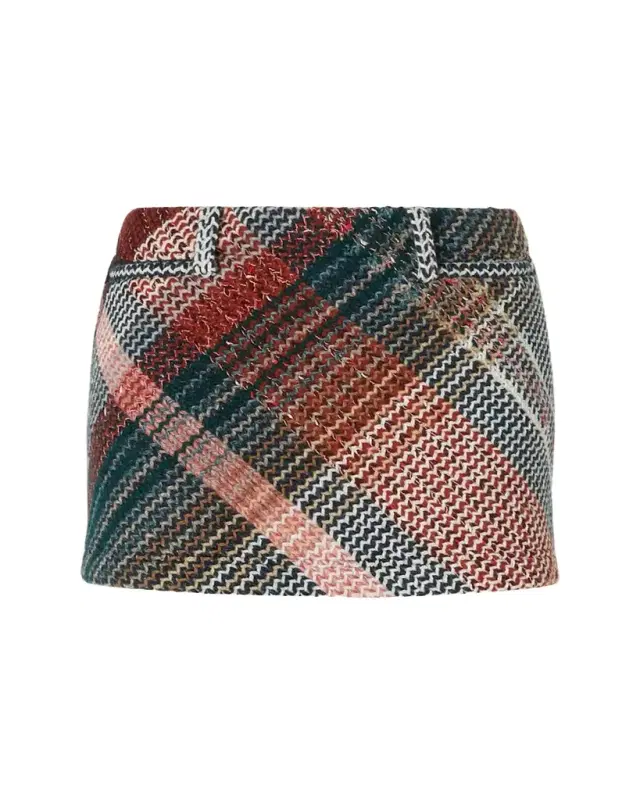 Check Mini Skirt